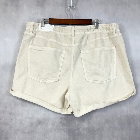 American Eagle Womens Tomgirl Shorts Size 18 Stretch Casual Coastal‎ Soft Beach - Picture 5 of 16